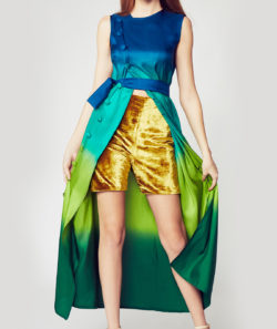 Convertible Ombre Tunic with Belt