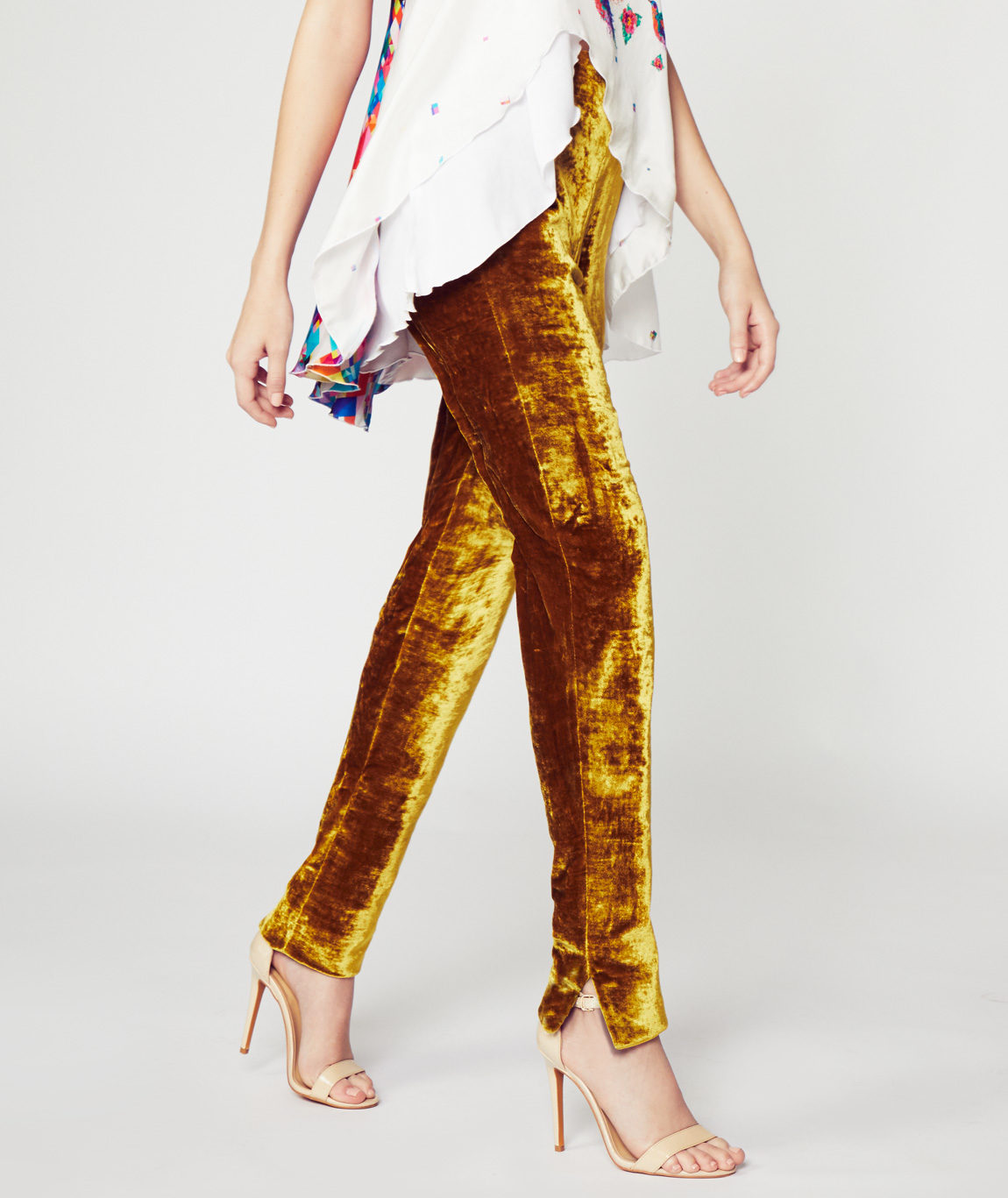 Gold Velvet Pant - Image 2