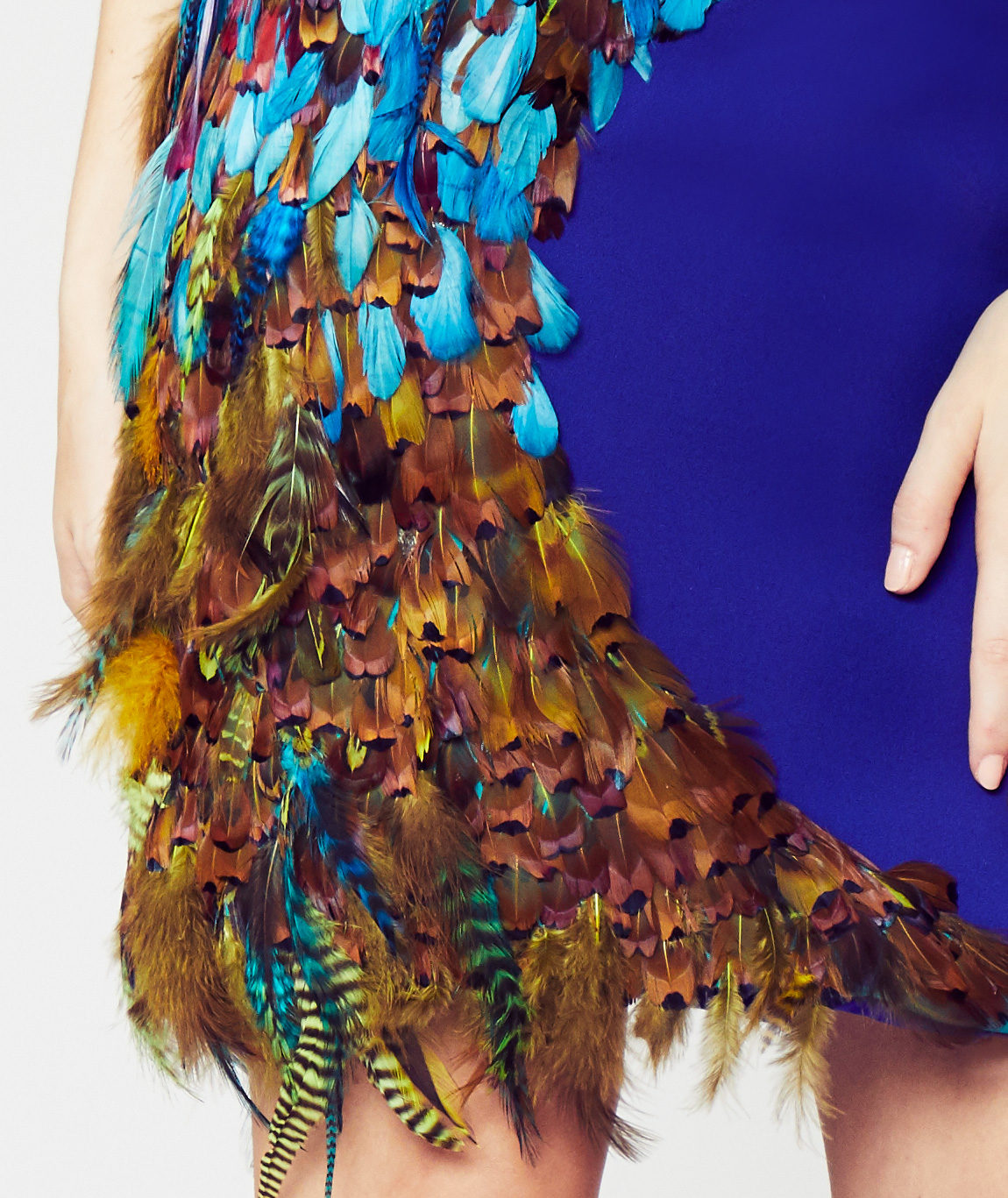 Hand Feathered Hummingbird Dress - Image 4