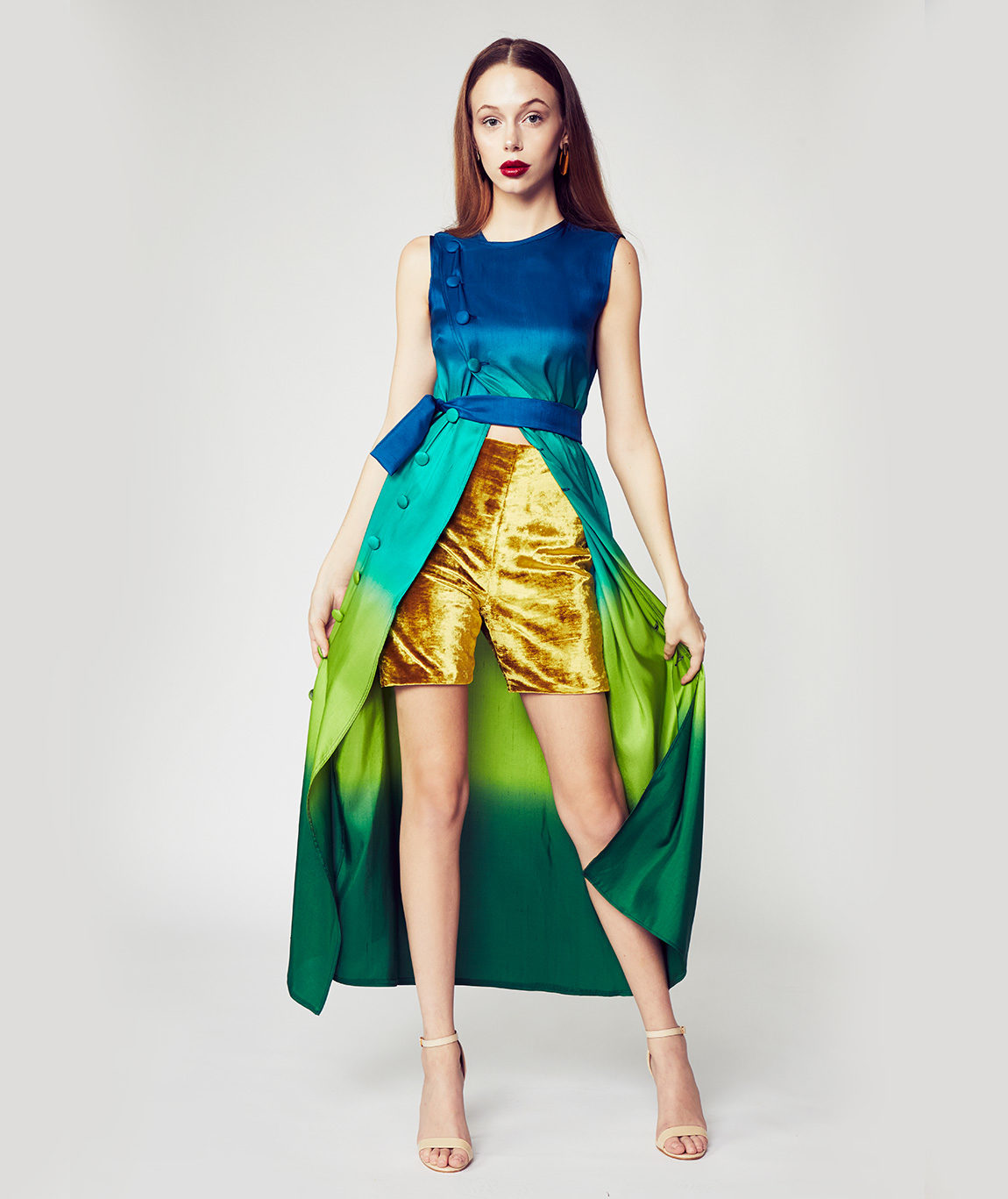 Convertible Ombre Tunic with Belt - Image 4
