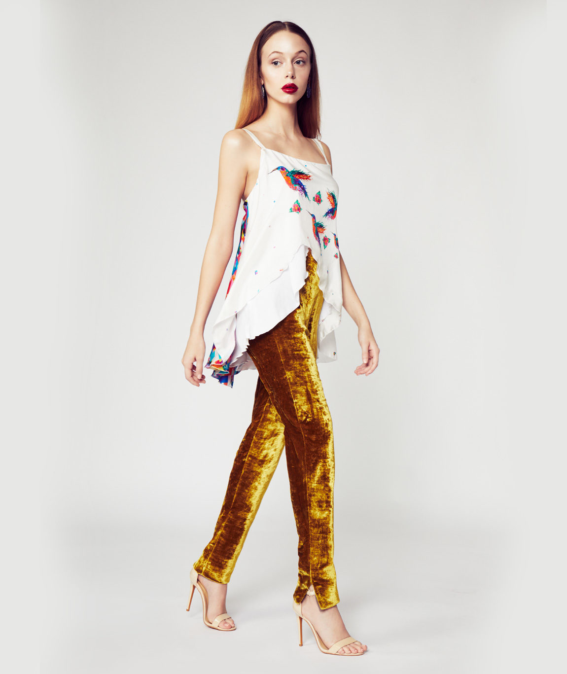 Gold Velvet Pant - Image 4